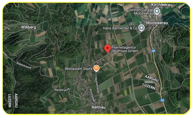 Google-Maps - Internetagentur Del Priore GmbH, Bifang 1, 5056 Attelwil (Schweiz)